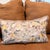 Late 20th Century Lillian August Home Embroidered Botanical Bird Lumbar Pillow With Fringe Trim and Down Insert For Sale - Image 5 of 6
