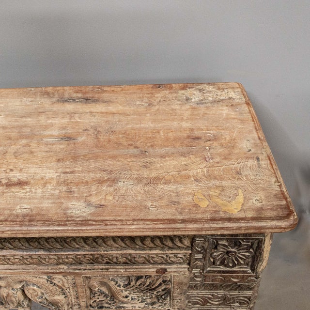 Indian Console Table From Antique Architectural Remnants For Sale - Image 10 of 11