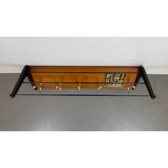 Metal Boomerang Wall-Mounted Coat Rack by A. Hendrickx for Belform, 1960s For Sale - Image 7 of 10