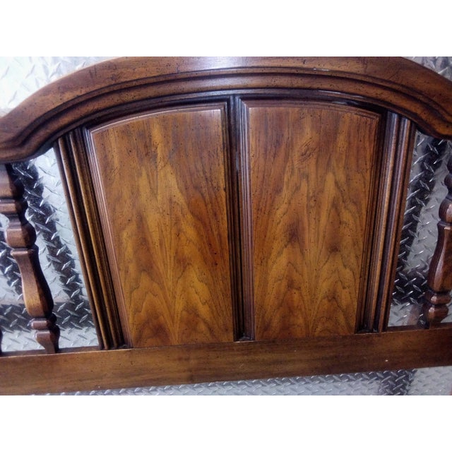 MidCentury Thomasville Vintage Style Headboard King Size Solid Wood
