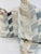 Transitional Chevron Cut Velvet 22" Pillows-A Pair For Sale - Image 3 of 3