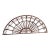 Vintage Continental Wrought Iron Transom Wall Mirror For Sale