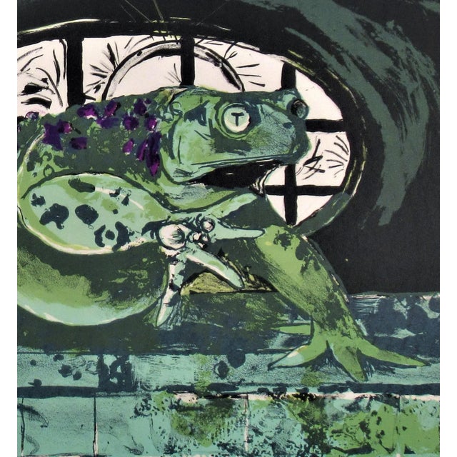 This artwork titled "Toad I" from the suite "Bestiary and some Correspondences" 1967 is an original color lithograph on...