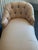 Vintage Custom Upholstered Chaise Lounge With Ruffled Skirt For Sale - Image 9 of 11