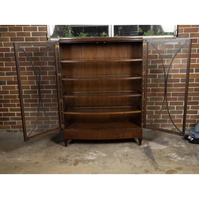 Wood Late 20th Century Vitrine Cabinet With Glass Doors and Shelves, Attributed to Barbara Barry for Henredon For Sale - Image 7 of 12
