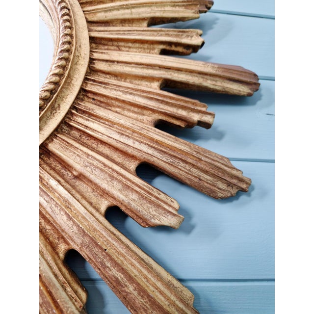 Gilt Sunburst Mirror, 1960s-1970s For Sale - Image 10 of 13