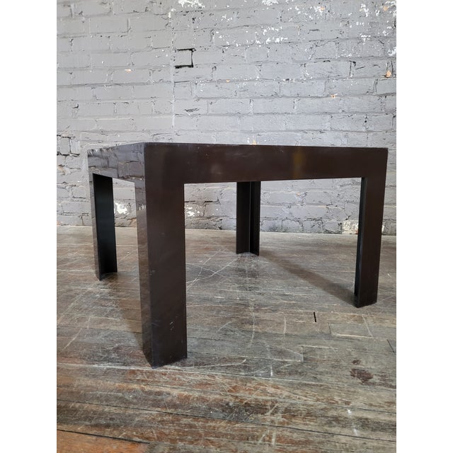 1960s Mid Century Brown Syroco Parons Style Side Table For Sale In Raleigh - Image 6 of 13