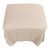 Skirted Linen Ottomans, Beige on Natural Oak, Sets of 2 For Sale - Image 4 of 8