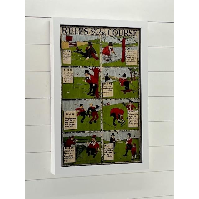 American Framed Rules of the Golf Course For Sale - Image 3 of 5