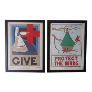 1930s Grade School Citizenship Guide Posters - a Pair For Sale