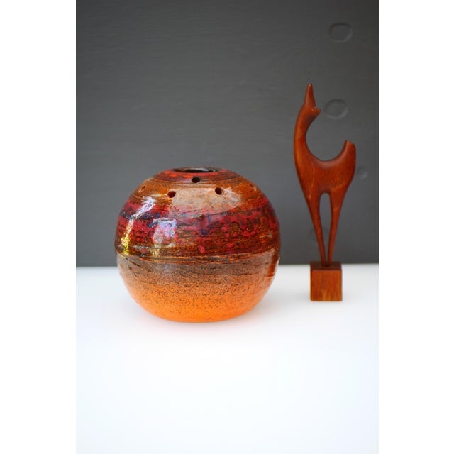 Ceramic Mid-Century Art Pottery Vase in Ceramic from Tilgmans For Sale - Image 7 of 11