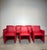 Vintage Red Armchairs, Set of 6 For Sale - Image 5 of 5
