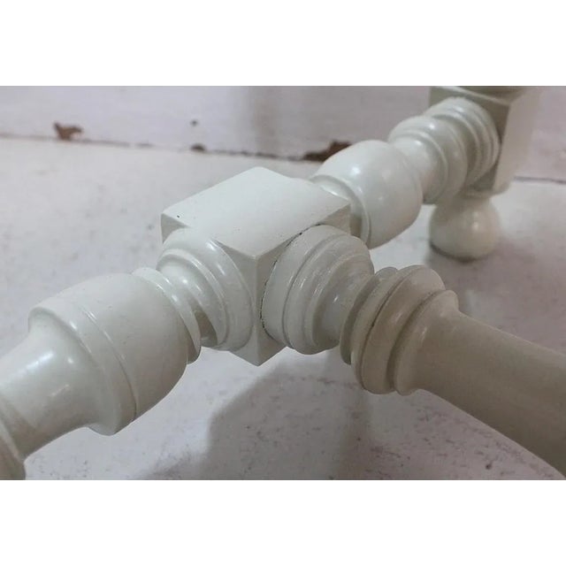 18th Century Louis XIV Style Canvas and Wood Stool For Sale - Image 15 of 18