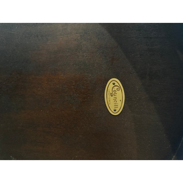 Traditional Late 20th Century Councill Craftsmen Georgian Mahogany Tray Table For Sale - Image 3 of 8