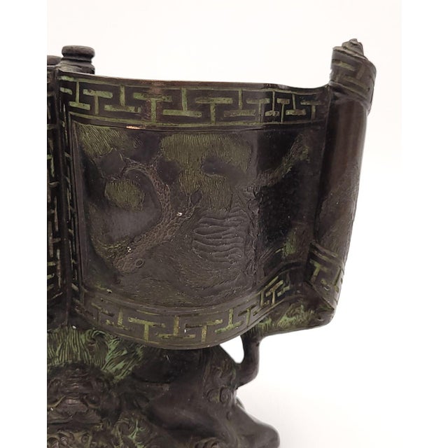 Metal 19th Century Chinese Bronze Censer, Circa 1880 For Sale - Image 7 of 12
