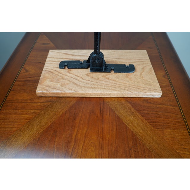 Vintage Cast Metal Horse and Buggy Weathervane on Oak Base For Sale In Boston - Image 6 of 6