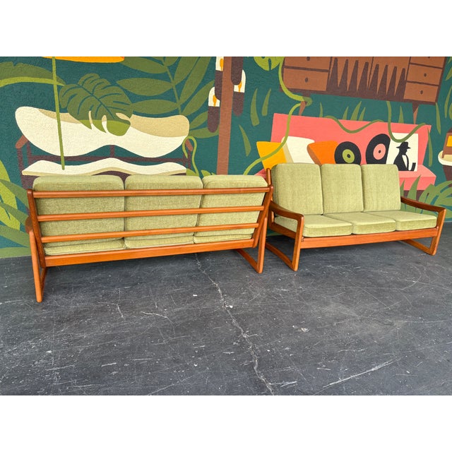 Sun Cabinet Co Teak Sofa Pair For Sale In Tampa - Image 6 of 11