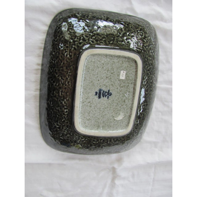 Carl Harry Stalhane Gunnar Nylund 10" Long Decorative Center Bowl Rorstrand Danish Modern 1960s Sweden For Sale - Image 4 of 7