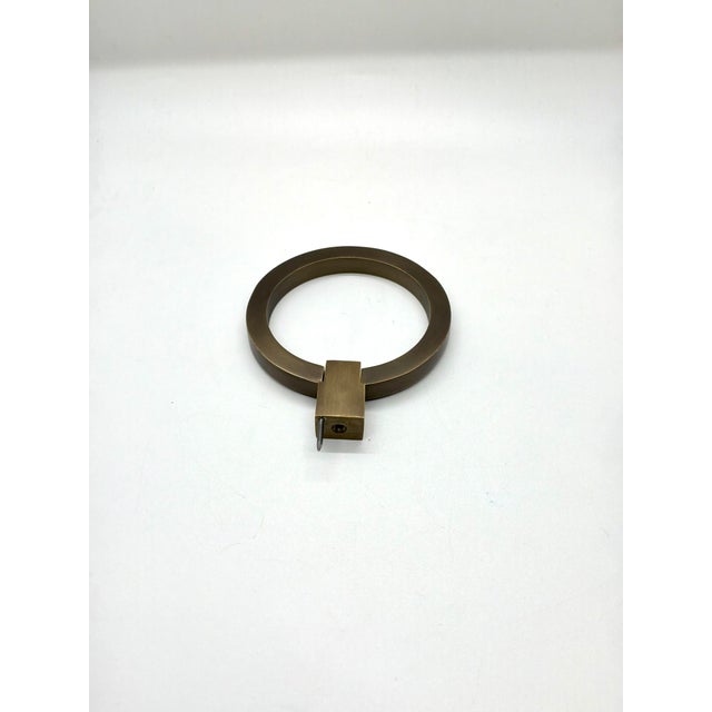 Baker Furniture Company Baker Large Ring Pull Honey Bronze For Sale - Image 4 of 5