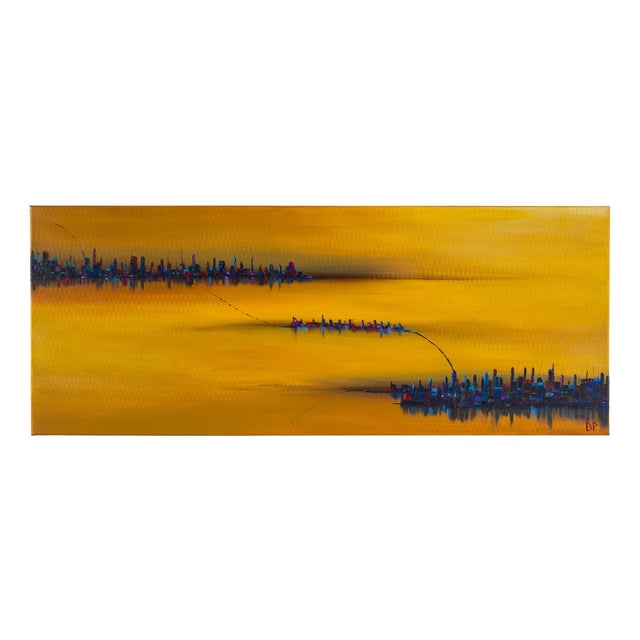 Ben Put, Dujen City II, Acrylic on Canvas For Sale