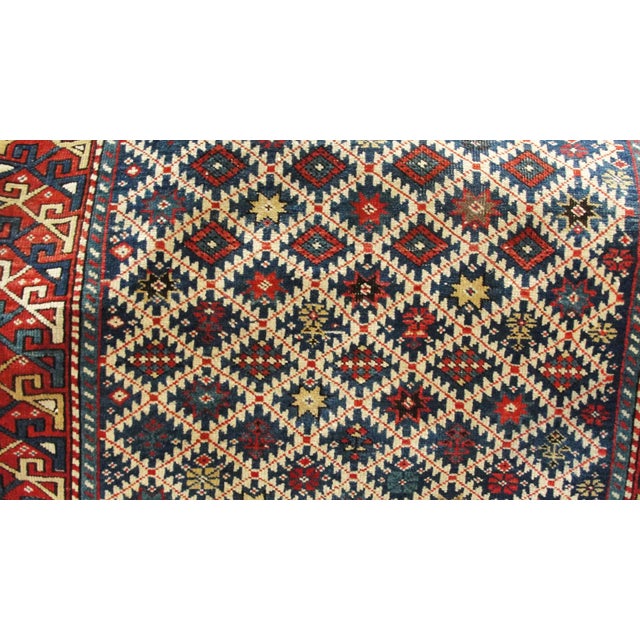 Blue Antique Shirvan Caucasian Rug For Sale - Image 8 of 9