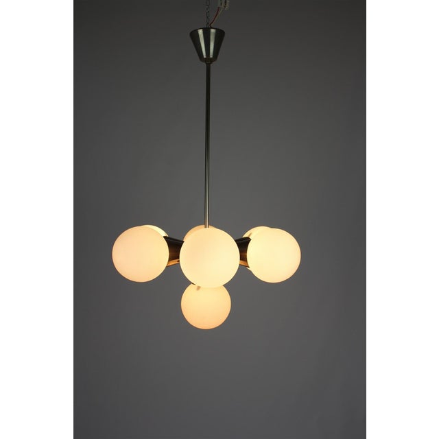 Sputnik Chandelier from Kamenický Šenov, 1970s For Sale - Image 12 of 14