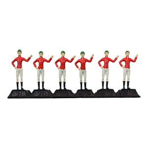 Set X Six "21" Club Jockey Dinner Place Card Holders