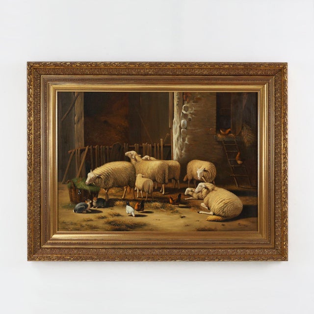 Belgian Artist, Baroque Scene, 1991, Oil on Canvas, Framed For Sale - Image 11 of 11