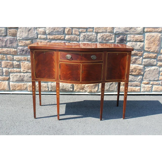 Kittinger Mahogany Brandy Board Server With Bellflower Inlay For Sale - Image 15 of 15