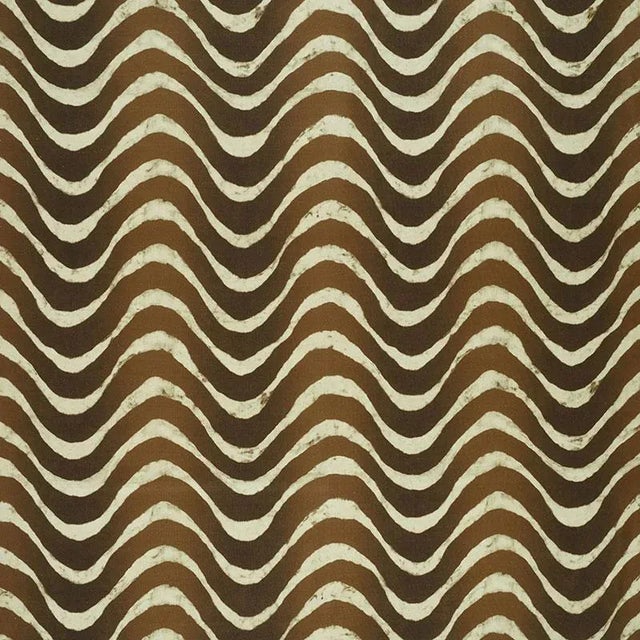 Schumacher Kalahari Fabric in Bark For Sale