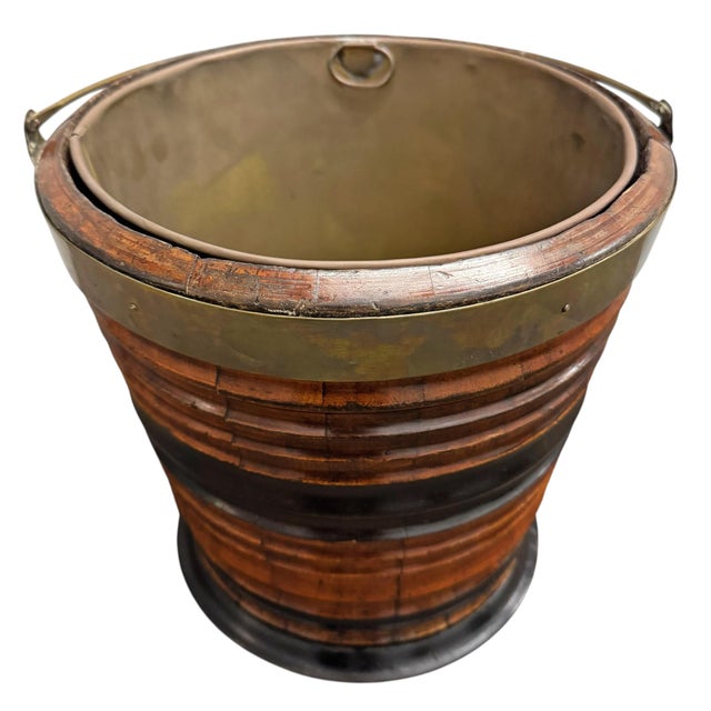 Brown Early 19th Century George III Mahogany Peat Bucket For Sale - Image 8 of 13