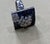 Modern 2.5 Carat Blue Sapphire and .65 Ct Diamond Cocktail Ring in 18 Karat Gold Estate For Sale - Image 3 of 8