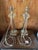 White Pair of Architectural Crystal & Resin Column Table Lamps by Restoration Hardware, Circa 2006 For Sale - Image 8 of 14