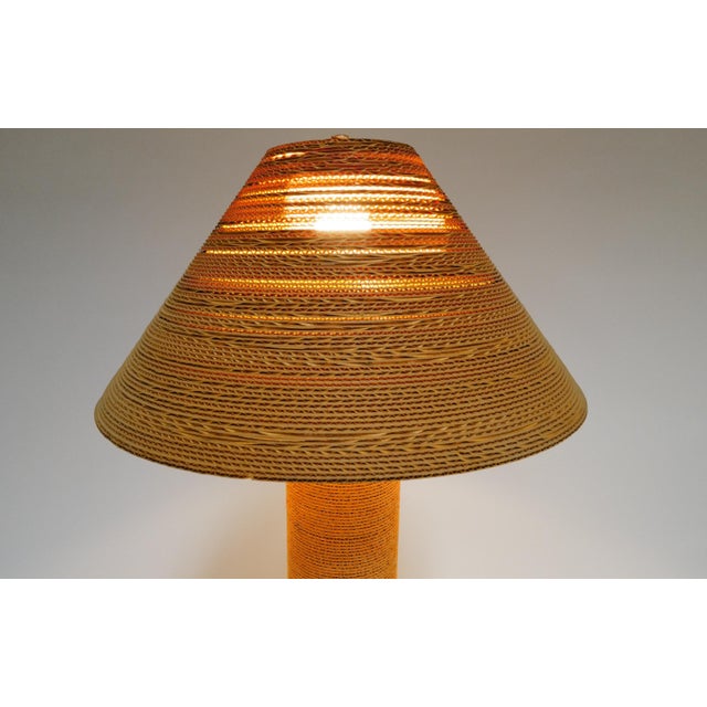 Late 20th Century Cardboard Lamp by Gregory Van Pelt For Sale - Image 4 of 13