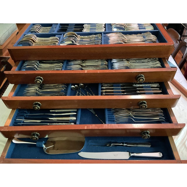 Vintage The Most Sophisticated Flatware 24 Different Place-Setting 210 Pieces Set, Ever Assembled For Sale - Image 17 of 18