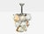 Mid-Century Modern, Orange and White Murano Glass, Chrome, Pendant Light, 1960s For Sale - Image 11 of 12