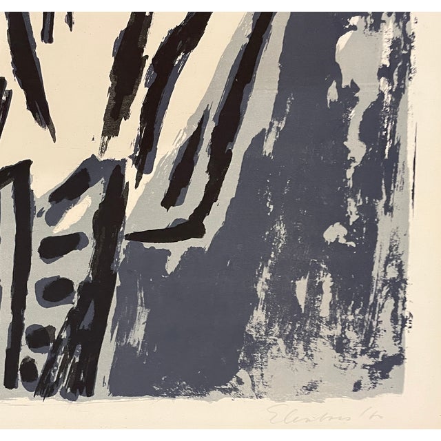 Mid-Century Modern 1950s Wally Elenbaas Prediker Lithograph For Sale - Image 3 of 4