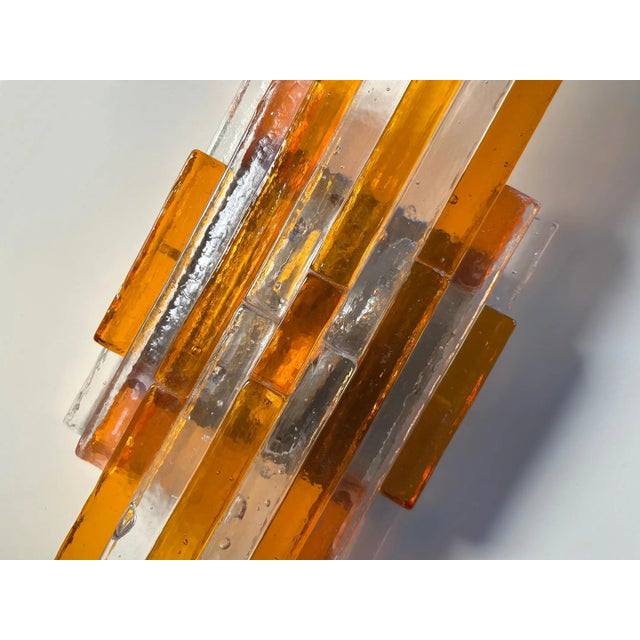 Vintage Glass Wall Lamps by Poliarte, 1970s, Set of 3 For Sale - Image 11 of 17