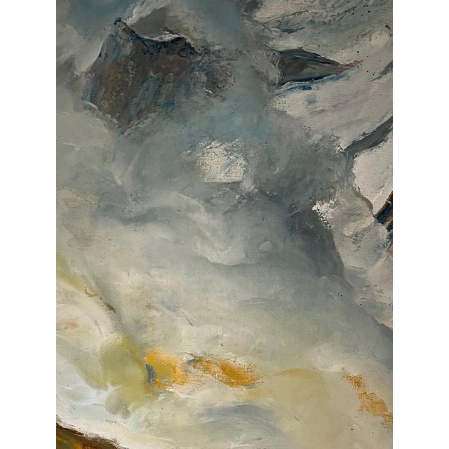 Jean Lassueur, Mountain Chalet, Oil on Canvas For Sale - Image 4 of 10