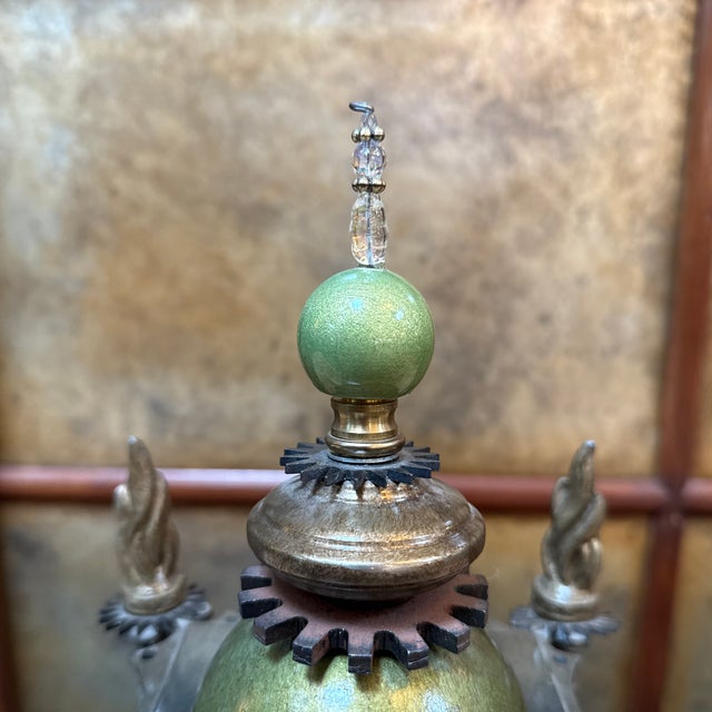 Luna Bella Skeleton Mantle Clock For Sale - Image 10 of 12