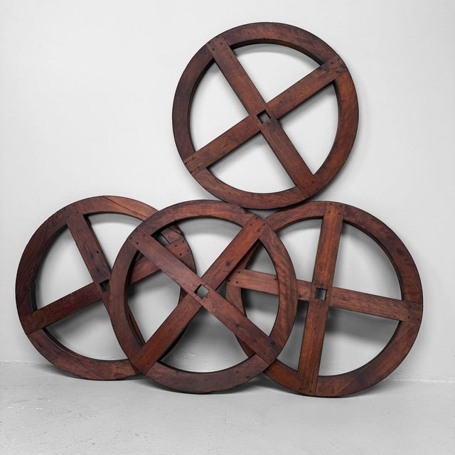 Japanese Wooden Itomaki Winding Wheel, 1920s For Sale - Image 6 of 18