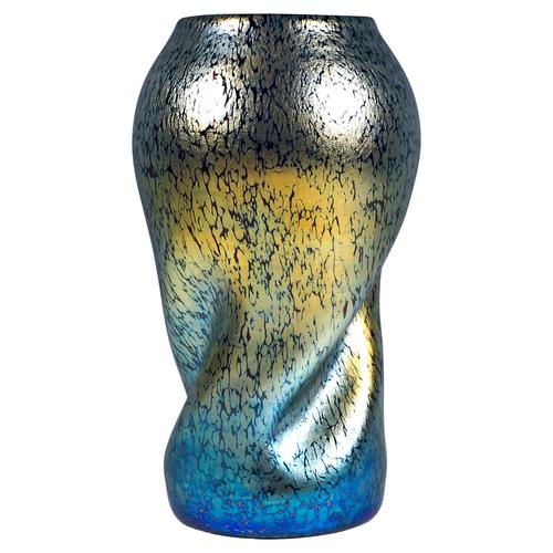 Glass Large Antique Art Nouveau Vase by Johann Lötz Witwe, 1890s For Sale - Image 7 of 7