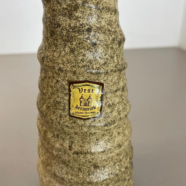 Ceramic Studio Pottery Vases attributed to Vest Ceramics, Netherlands, 1970, Set of 2 For Sale - Image 15 of 18