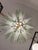 Murano Sputnik Murano Style Glass Palmetta Chandelier Clear and Green For Sale - Image 4 of 11