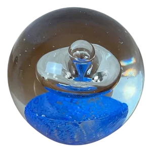Blown Glass Paperweight, 1980s