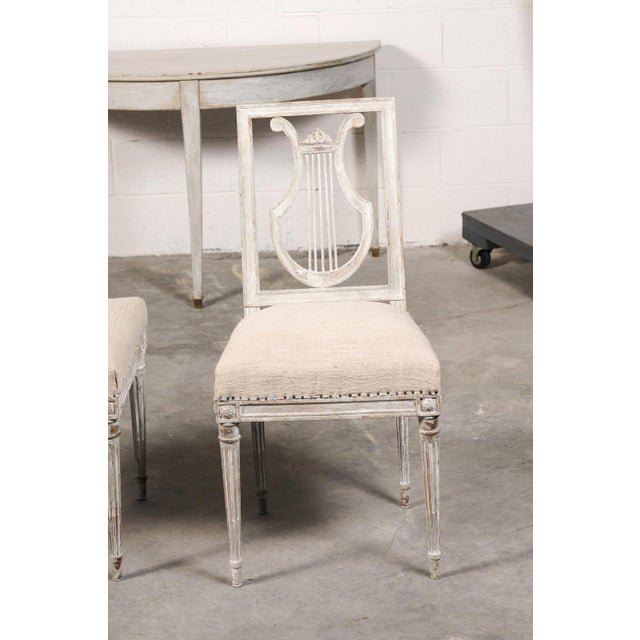 Set of Six 19th C. Lyre Back Chairs For Sale - Image 13 of 13