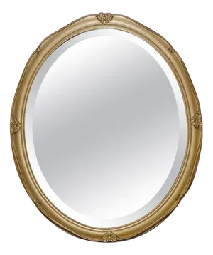 Vintage Oval Gilt Ornate Mirror