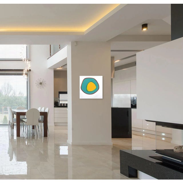 Textile "Let Us Down Easy" Contemporary Abstract Acrylic Painting by Paul Westacott For Sale - Image 7 of 10