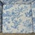 Early 20th Century Antique Blue & White Toile De Jouy Camel Back Loveseat Rolled Arms Pleated Skirt For Sale - Image 5 of 16