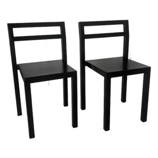 Boris Berlin and Poul Christiansen’s Non Chairs X Komplot Design | 2000 | Set of 2 | Black For Sale